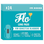 Flo Long Bamboo Sensitive Bladder Pads, Case of 8, 14 ct
