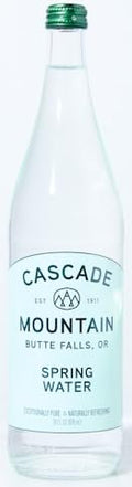 Cascade Mountain Spring Water, Case of 12, 12 fl oz Bottles