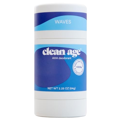 Clean Age Waves AHA Deodorant, Case of 3, 2.25 Ounce