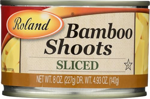 Roland Sliced Bamboo Shoots, Case of 24, 8 Ounce