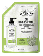 J.R. Watkins Aloe and Green Tea Gel Hand Soap Refill, Case of 2, 34 Fluid Ounce