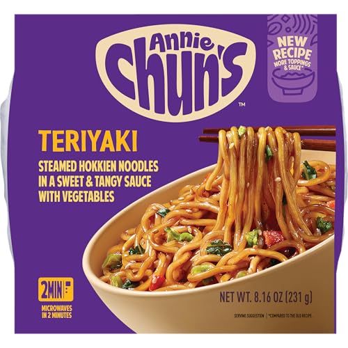 Annie Chun's Teriyaki Noodle Bowl, Case of 6, 8.16 oz