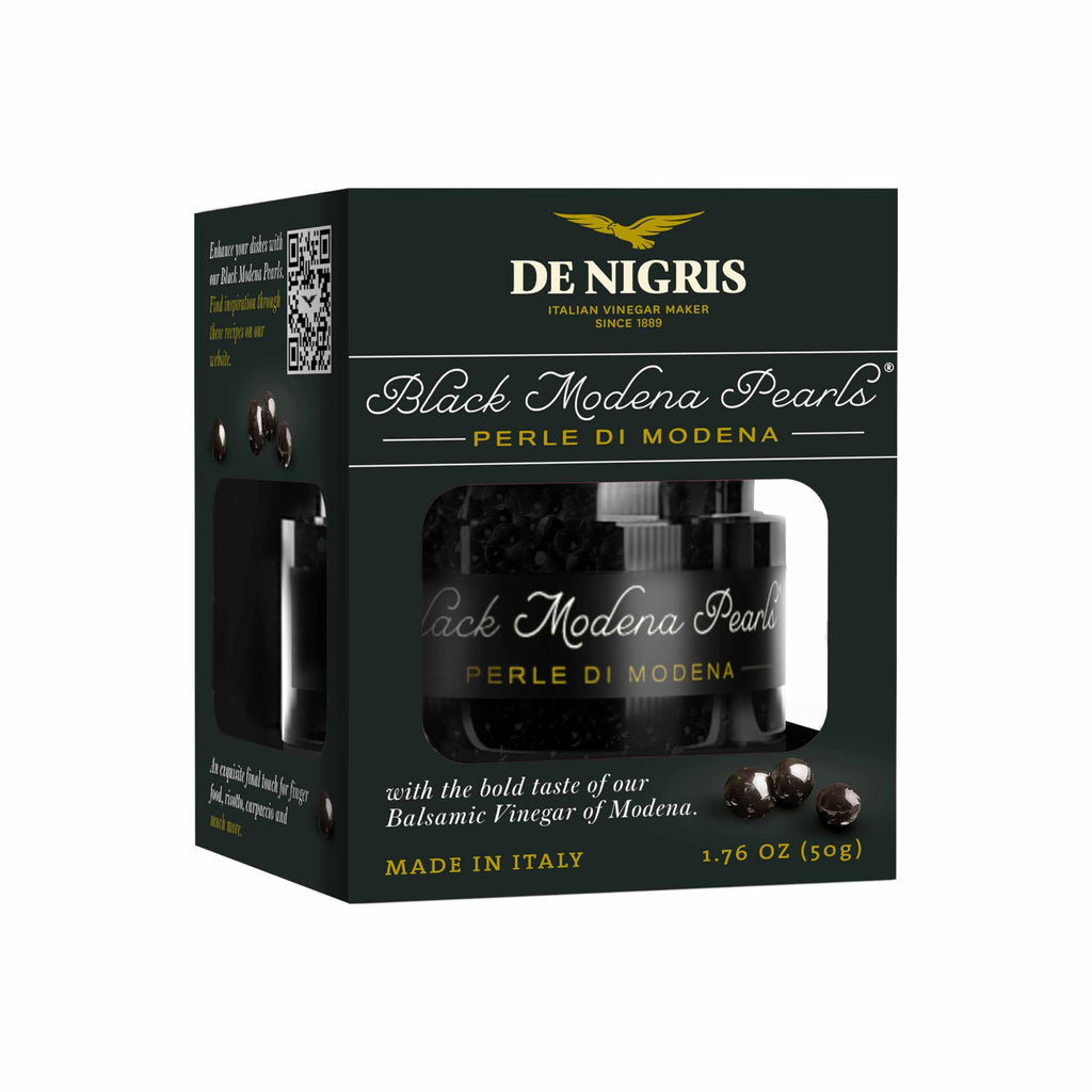 De Nigris Black Modena Pearls With Balsamic Vinegar, Case of 6, 1.76 oz