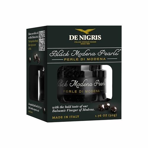 De Nigris Black Modena Pearls With Balsamic Vinegar, Case of 6, 1.76 oz