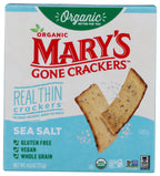 Mary's Gone Crackers Real Thin Organic Sea Salt Crackers, Case of 6, 4 oz