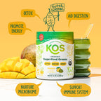 KOS Organic Superfood Greens Mango, 9.38 oz