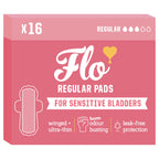 Flo Sensitive Bamboo Bladder Pads, Case of 8, 16 Count Each