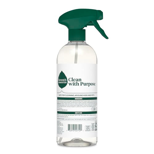 Seventh Generation Sparkling Seaside Glass Cleaner, Case of 4, 23 fl oz Each