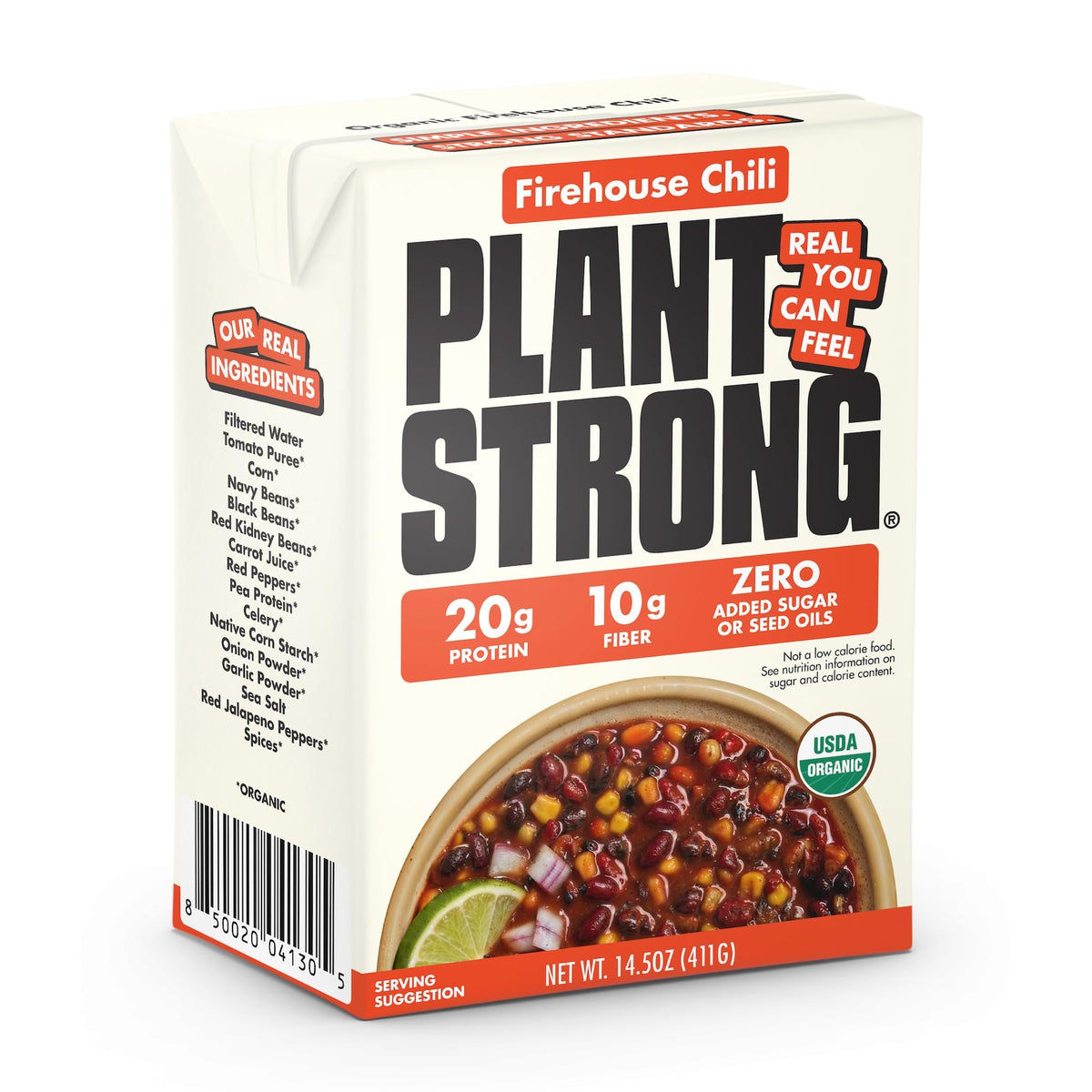 PLANTSTRONG Organic Engine 2 Firehouse Chili, Case of 6, 14.5 oz Each