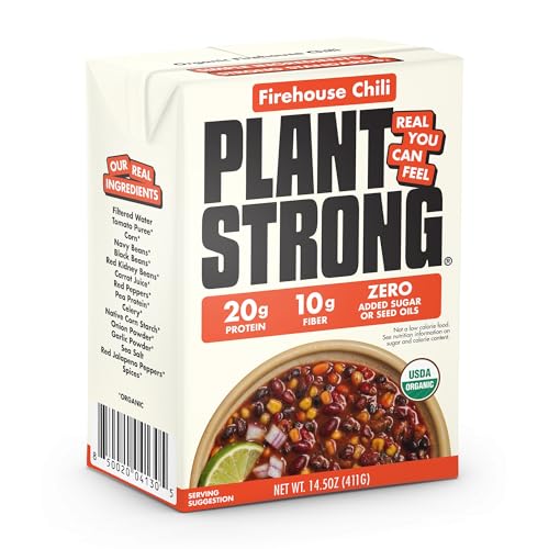 PLANTSTRONG Organic Engine 2 Firehouse Chili, Case of 6, 14.5 oz Each