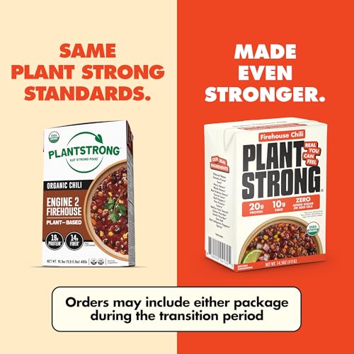 PLANTSTRONG Organic Engine 2 Firehouse Chili, Case of 6, 14.5 oz Each
