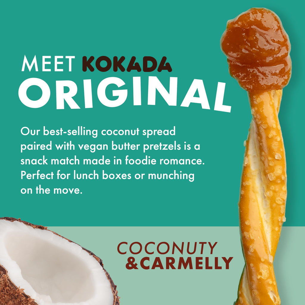 Kokada Original Pretzel Dunks, Case of 8, 9.6 oz Each