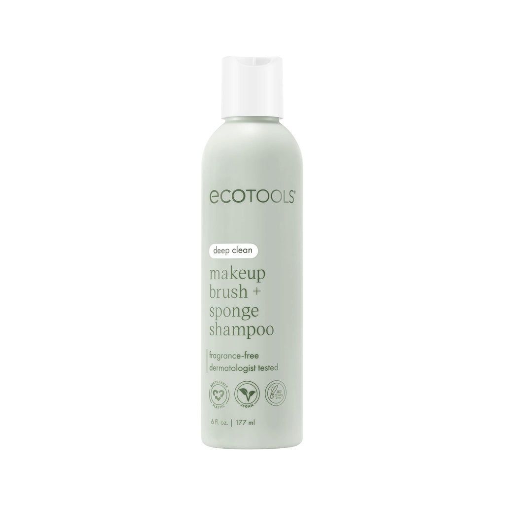 EcoTools Makeup Brush and Sponge Cleansing Shampoo, Case of 2, 6 Fl Oz