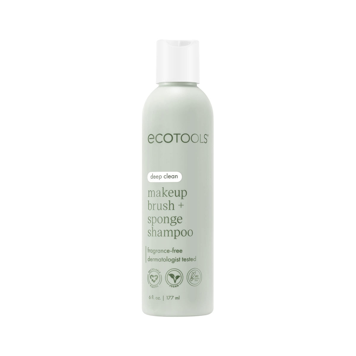 EcoTools Makeup Brush and Sponge Cleansing Shampoo, Case of 2, 6 Fl Oz