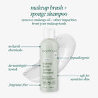 EcoTools Makeup Brush and Sponge Cleansing Shampoo, Case of 2, 6 Fl Oz