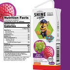 ShineWater Grape Raspberry Kids Drink Boxes, Case of 4, 8 Pack, 6.75 fl oz Each