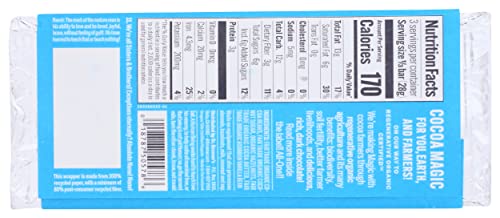 Magic Chocolate Organic Dark Chocolate Whole Hazelnut Bar, Case of 9, 3 Ounce
