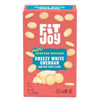 FitJoy White Cheddar Round Crackers, Case of 8, 7 Ounce Boxes