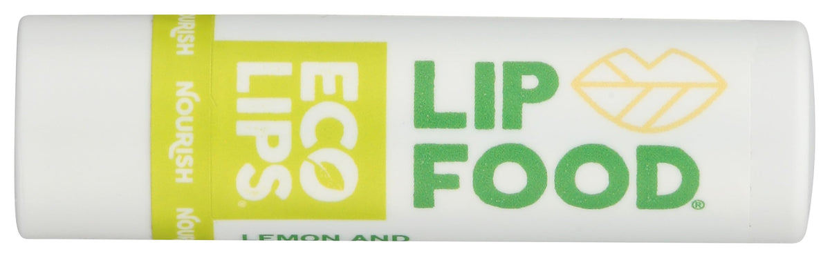 Eco Lips Organic Lip Food Nourish Lip Balm Display, Case of 15, 0.15 Ounce Tubes