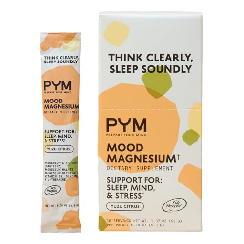 Pym Yuzu Citrus Mood Supplement Sticks, Case of 12, 10 Count