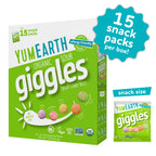 YumEarth Organic Sour Giggles Snack Pack, Case of 6, 7.5 Oz, 15 Count