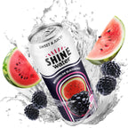 ShineWater Watermelon Blackberry Flavored Water, Case Of 12, 16 Fl Oz