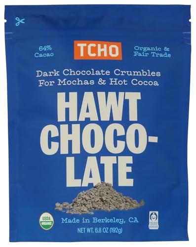 TCHO Organic Hawt Drinking Chocolate, Case Of 6, 6.8 Oz