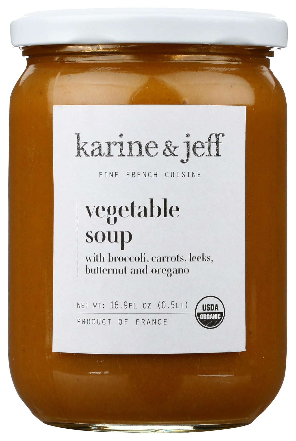 Karine & Jeff Organic Vegetable Soup, Case of 6, 16.9 fl oz