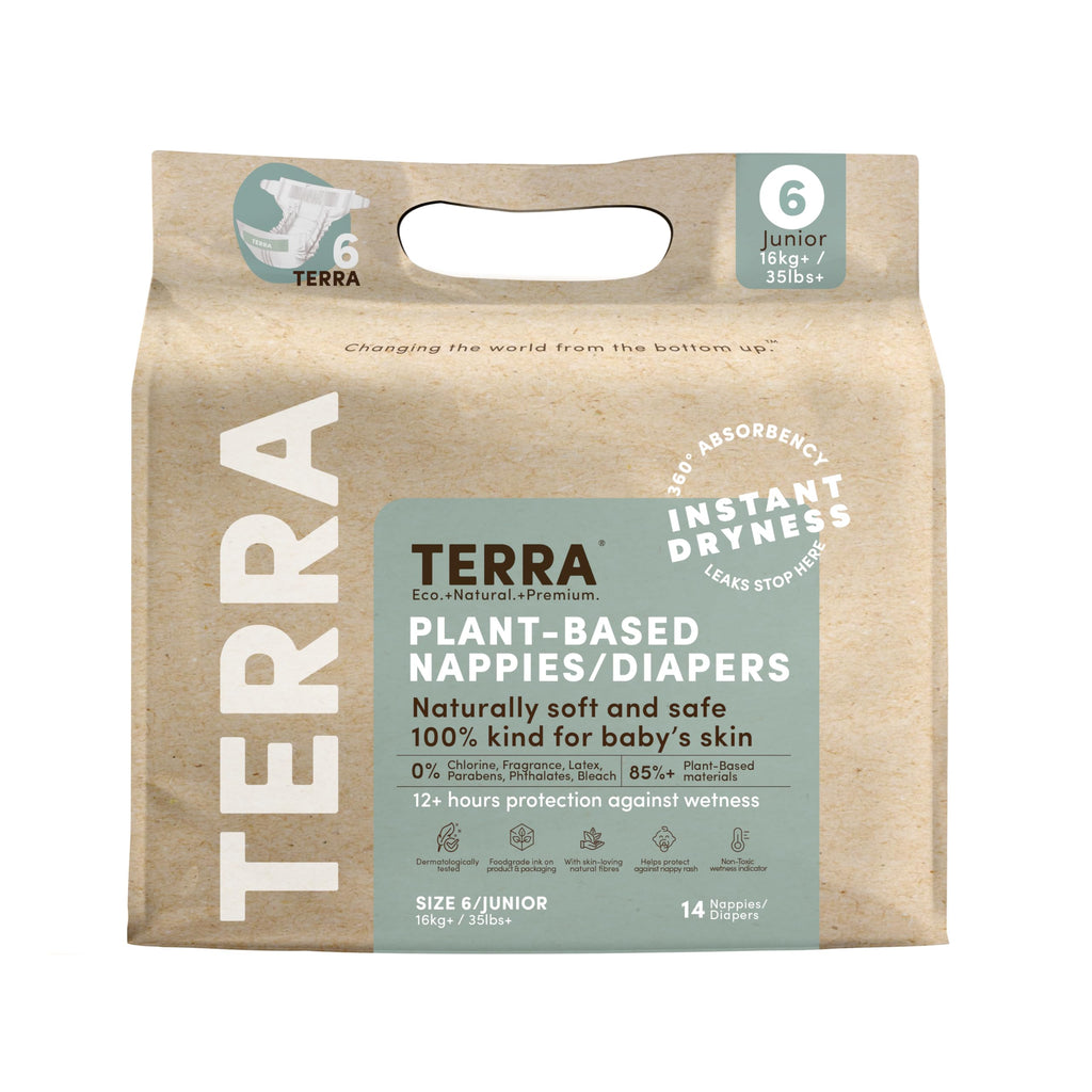 Terra Junior Diapers Size 6, Case of 8, 14 Count