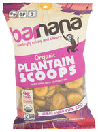 Barnana Organic Himalayan Pink Salt Plantain Scoops, Case of 6, 5 Ounce Bags