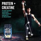 Vega Protein Powder with Creatine Monohydrate, Vanilla, 22 oz