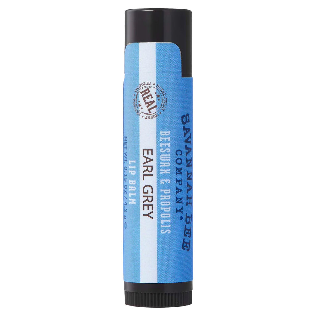 Savannah Bee Company Earl Grey Beeswax and Propolis Lip Balm, Case of 36, 0.15 Ounce
