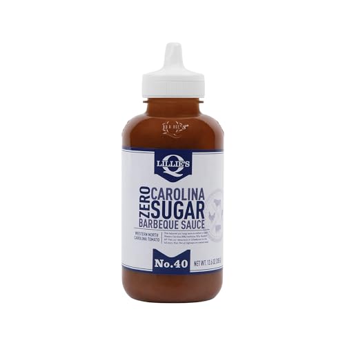 Lillie's Q Carolina Zero Sugar Barbecue Sauce, Case of 6, 13.6 Fluid Ounce Bottles