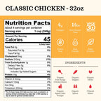 Kettle & Fire Organic Classic Chicken Bone Broth, Case of 8, 32 Ounce Cartons