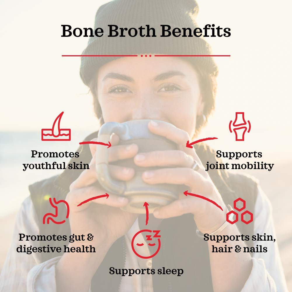 Kettle & Fire Organic Classic Chicken Bone Broth, Case of 8, 32 Ounce Cartons