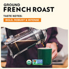 Cafe Altura Organic French Roast Ground Coffee, Case of 6, 10 Oz Cans