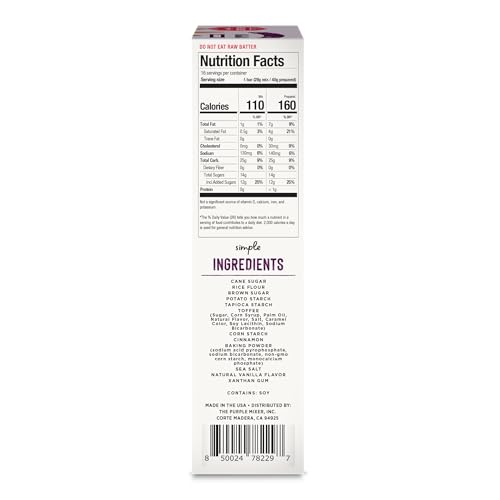 Miss Jones Baking Co. Gluten-Free Snickerdoodle Toffee Blondie Bar Mix, Case of 6, 16 oz Boxes