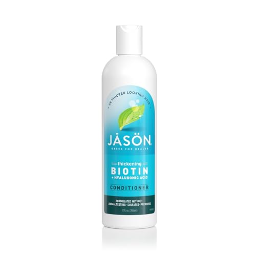 Jason Natural Products Biotin Conditioner, 12 Fluid Ounce Bottle