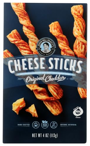 John Wm. Macy's Original Cheddar Cheese Sticks, Case of 6, 4 oz Each