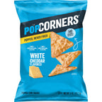 PopCorners White Cheddar Popped Corn Snack Chips, Case of 12, 5 oz Each