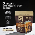 Ascent Native Fuel Iced Coffee High Protein Powder, 14.3 oz