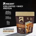 Ascent Native Fuel Iced Coffee High Protein Powder, 14.3 oz
