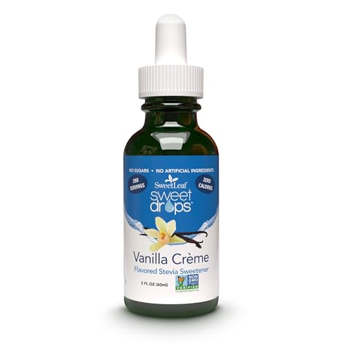 SweetLeaf Sweet Drops Vanilla Creme Liquid Stevia, Case of 6, 2 Fluid Ounce Bottles