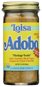 Loisa Organic Adobo Seasoning, Case of 6, 2.9 Ounce Shakers