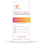 vH Essentials Prebiotic & Probiotic Vaginal Suppositories, Case of 4, 15 Count Boxes