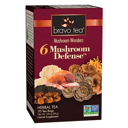 Bravo Tea 6 Mushroom Defense Tea, 20 Bags