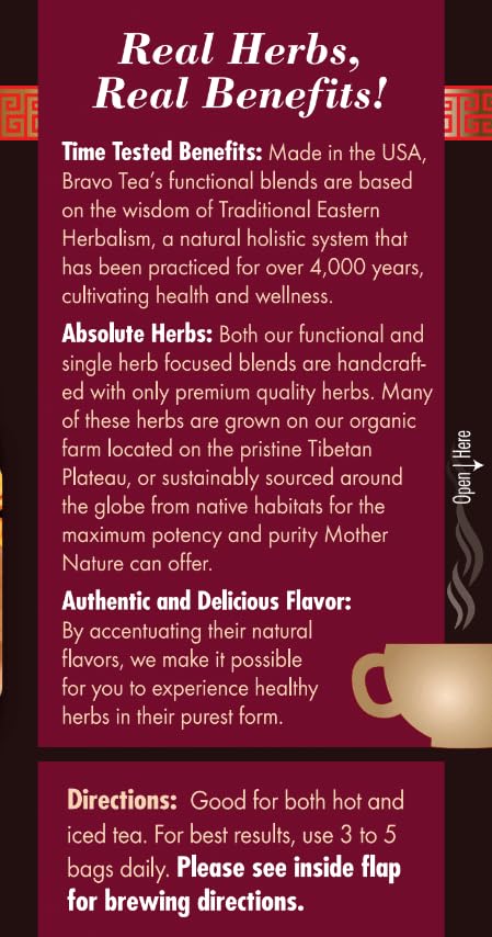 Bravo Tea 6 Mushroom Defense Tea, 20 Bags