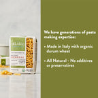 DeLallo Organic Gemelli Pasta No. 28, Case of 8, 16 oz Each