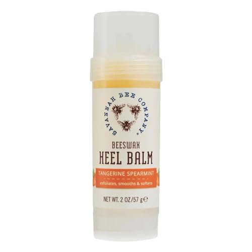 Savannah Bee Company Tangerine Spearmint Beeswax Heel Balm, Case of 6, 2 Ounce Tins