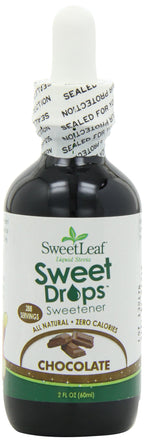 SweetLeaf Sweet Drops Chocolate Liquid Sweetener, Case of 6, 2 Fluid Ounce Bottles